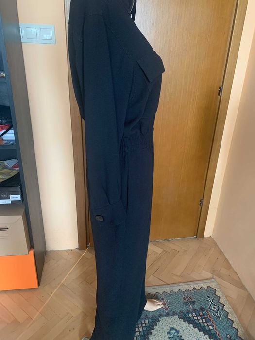 Черен гащеризон Zara с ефектен цип, размер S/M