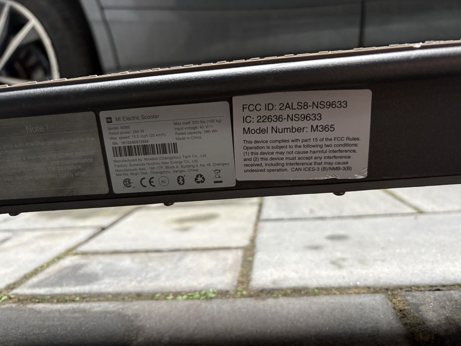 Vand trotineta Xiaomi M365