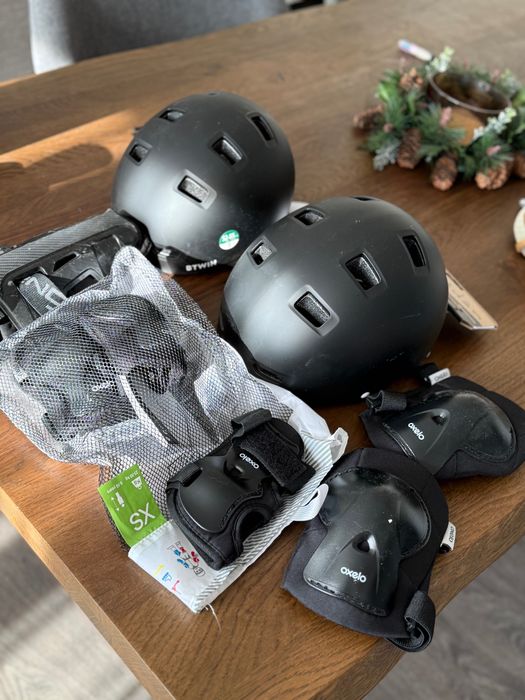 Каска, наколенки и налакътници