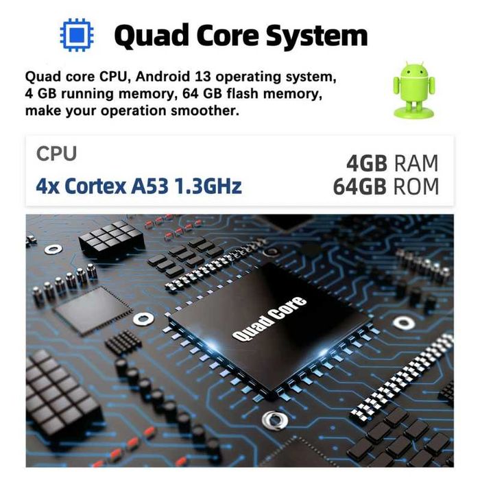 9” 2-DIN Android’15 4GB/64GB за Mercedes E-Klasse W211, CLS W219, W463