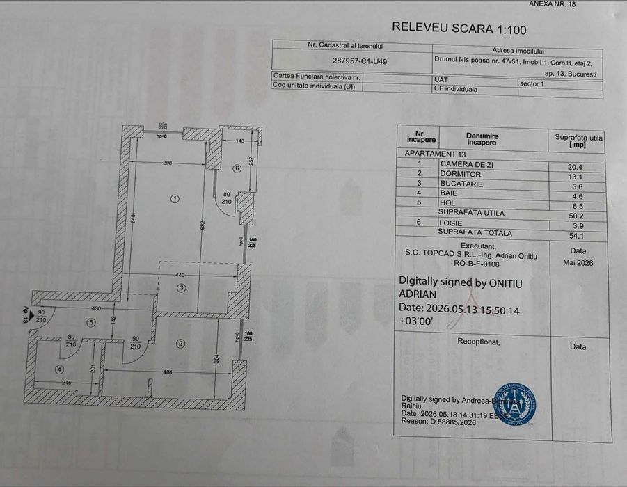 Vânzare Apartament 2 Camere – Complex North View Residence Băneasa,  etaj 2, 54 mp