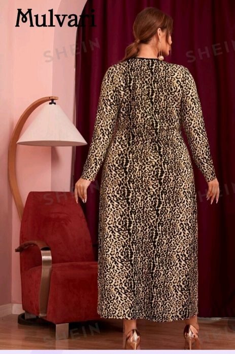 Rochie animal print,si papuci 40 marimea 52.ro