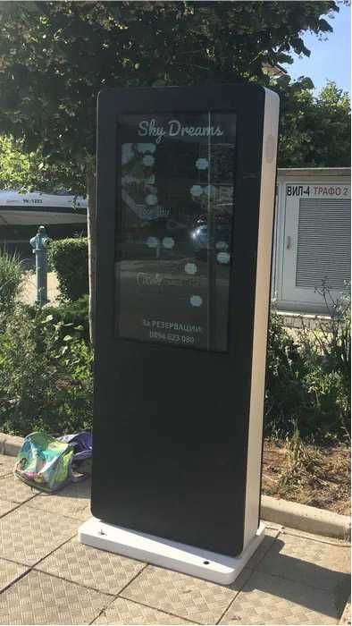 Видео тотем, Видео Екран, свободностоящ, Външен и Вътрешен, Android