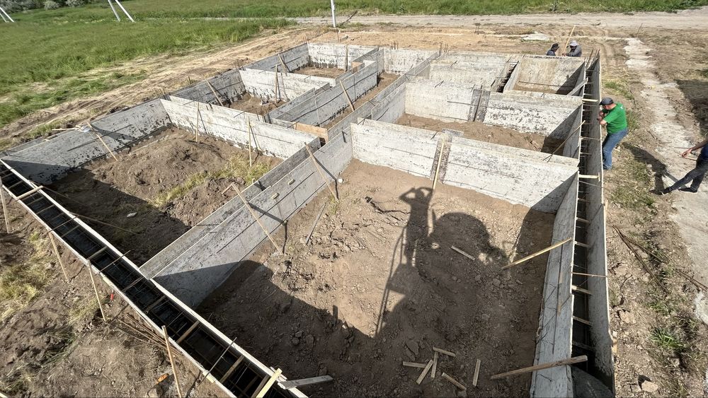 Заливка Фундамент