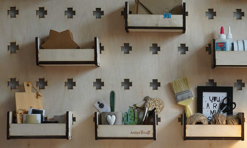 Дървен Органайзер за стена