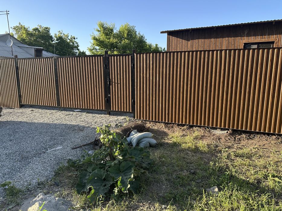 Забор,забор,ворота калитка,фундамент