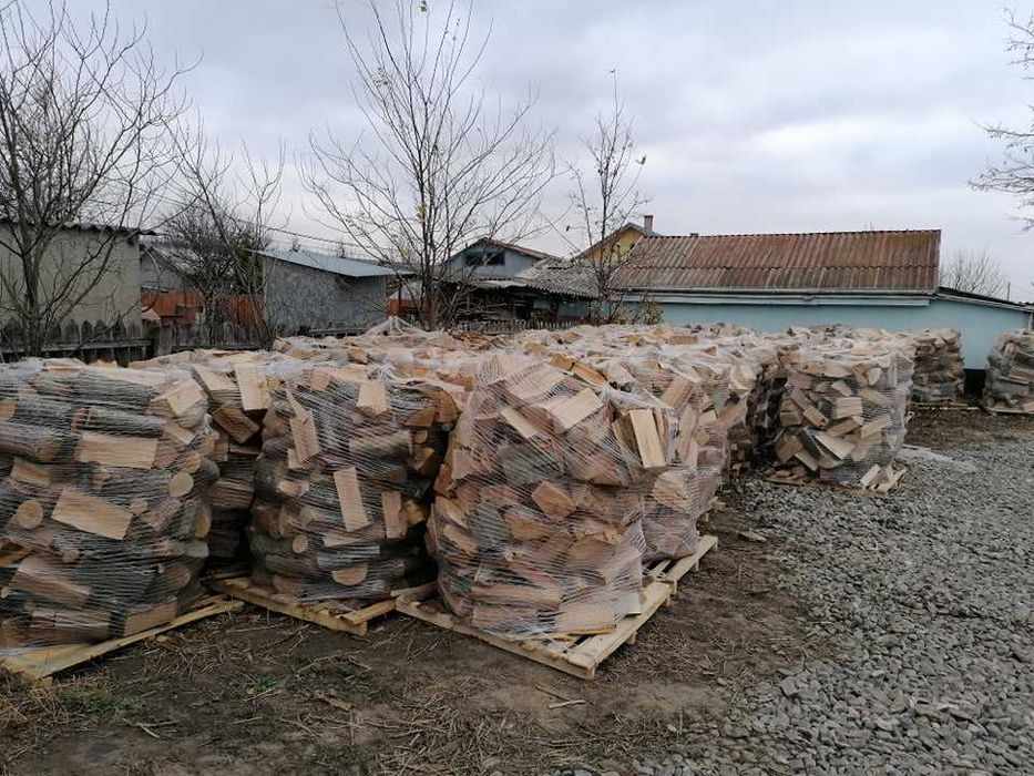 Lemn de foc (tăiat, crăpat, paletizat)