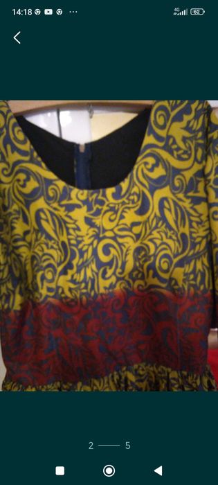 Rochie retro deosebită măr L