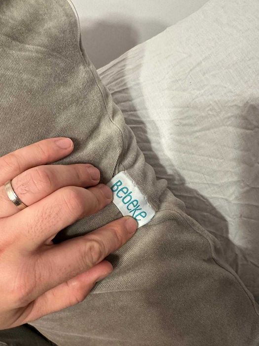 Perna gravide 3 in 1 Bebeke Premium Velvet Gri