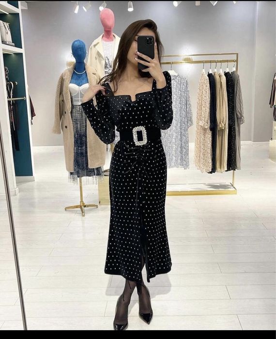 Турецкое платье , вельветовое