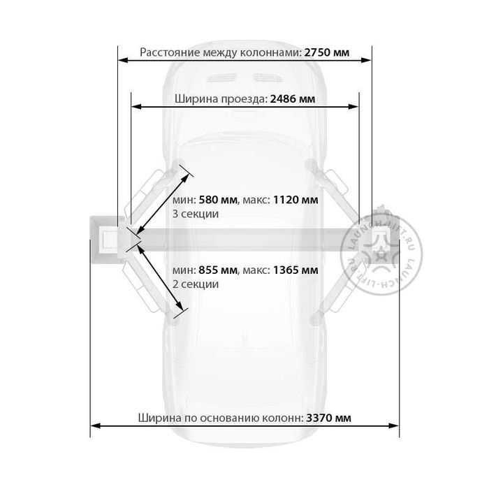 Подъёмник   2-х стоечный