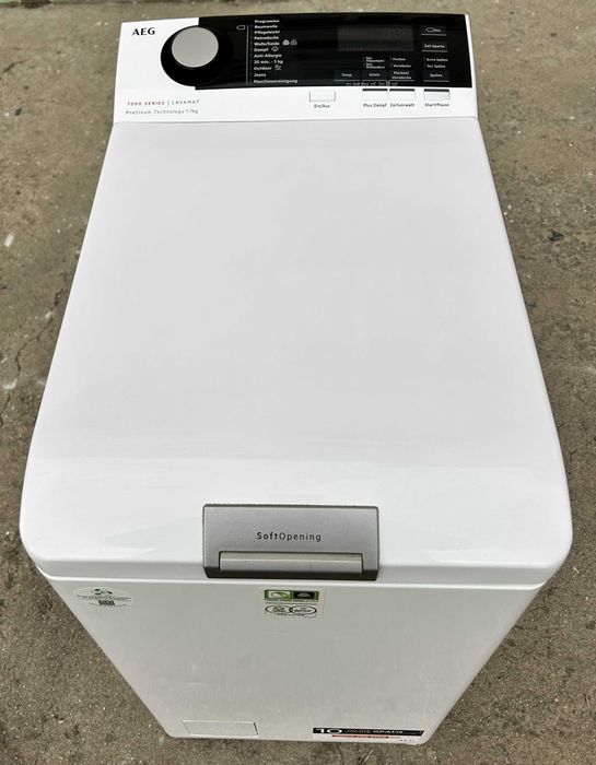Пералня с горно зареждане AEG 7000 Series ProSteam® – 7кг, 1200 об/мин