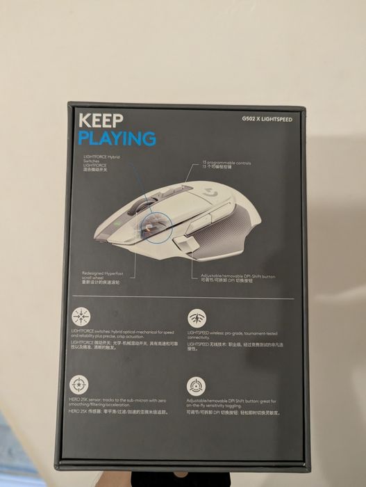 Беспроводна Мышь Logitech G502 X LIGHTSPEED белый