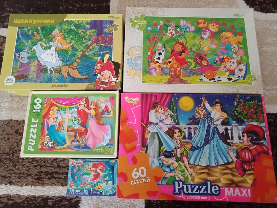 Пазлы для детей разные