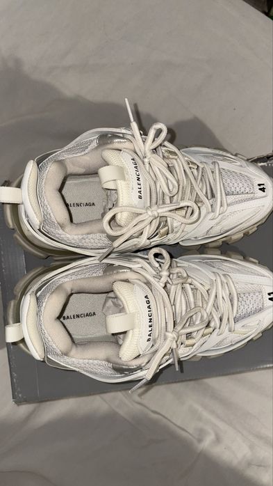 balenciaga track white