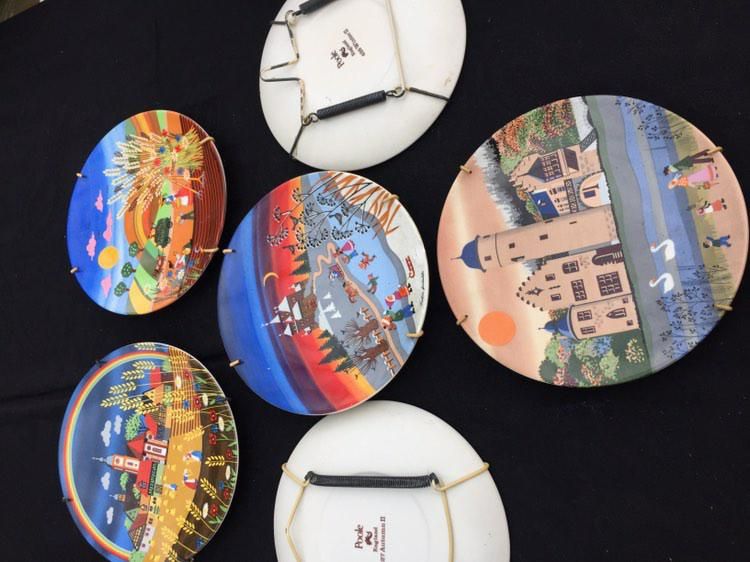 Set 6 farfurii decorative Poole Pottery – Four Seasons