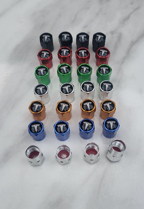 Капачки за вентили за Тесла / Тесла капачки за вентили / Tesla капачки