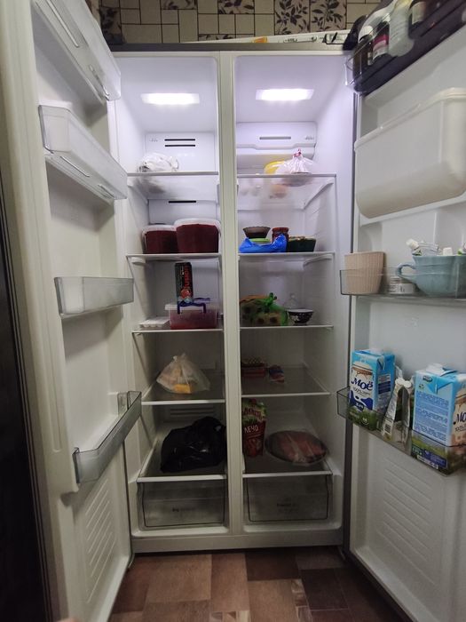 Холодильник, стиралка и горка