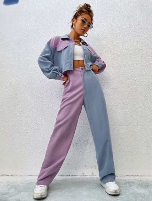 Двуцветен сет SHEIN