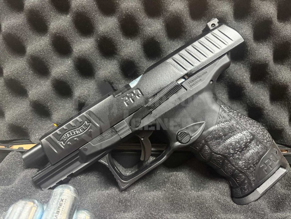 Cel mai puternic pistol paintball7.5jWalther cal.43bile cauciuc vopsea