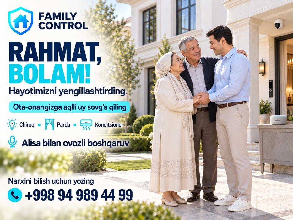 FAMILY CONTROL — aqlli uy / умный дом, Toshkent.