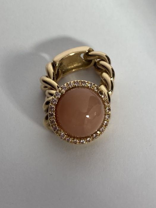 Inel aur 18kt.cu onyx roz si amethyste