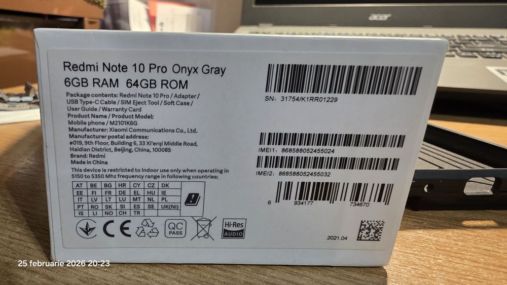 Xiaomi Redmi note10 pro