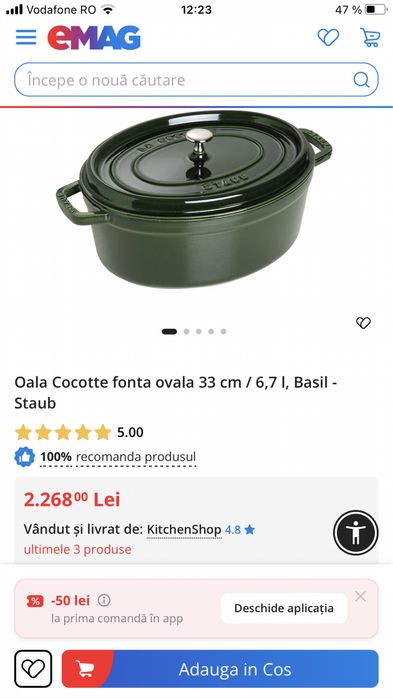 Oala fonta La cocotte staub