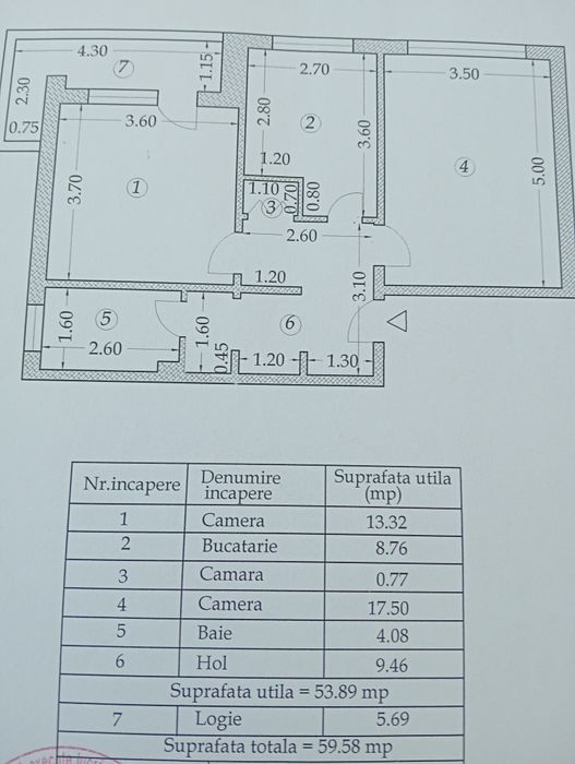 Vând apartament 2 camere