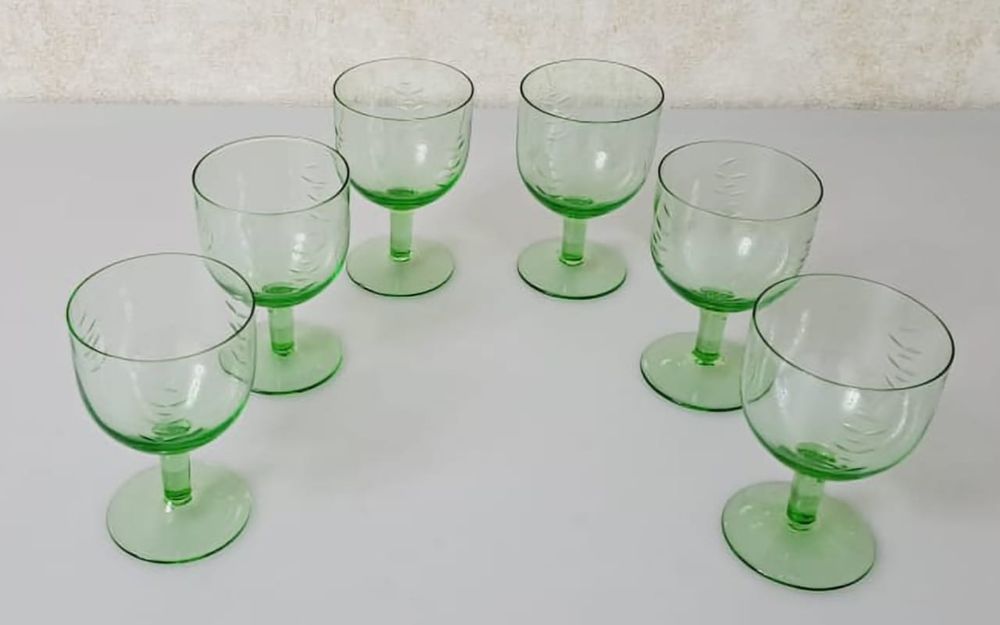 Фужеры цветное стекло