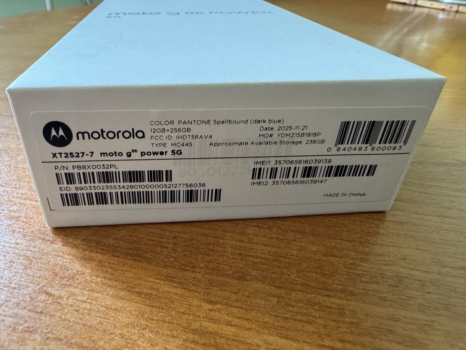 Motorola Moto G86 5G Dark BLUE – Nou, Sigilat, 8 GB RAM / 256 GB