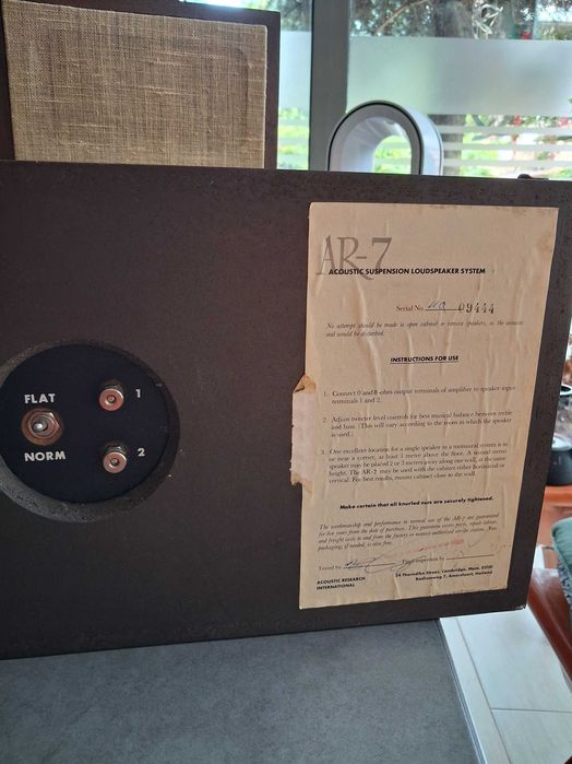 Boxe Acoustic Research AR-7