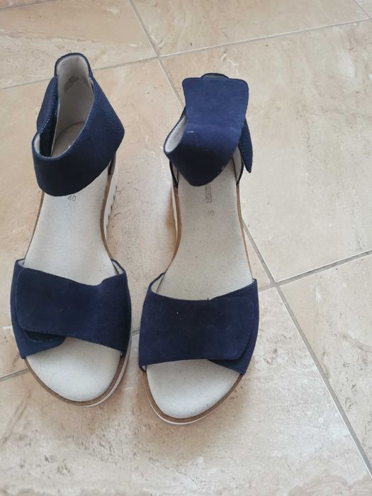 Sandale piele naturala interior exterior, efect de catifea