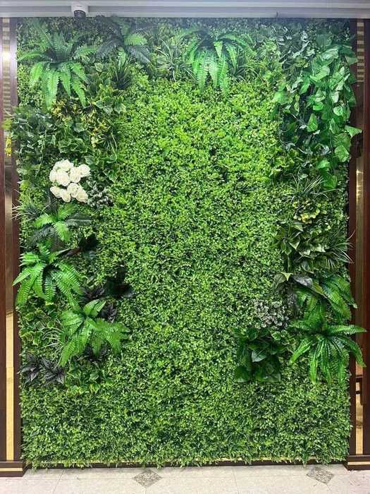 Искусственная трава газон декоративная зелень - фито стена