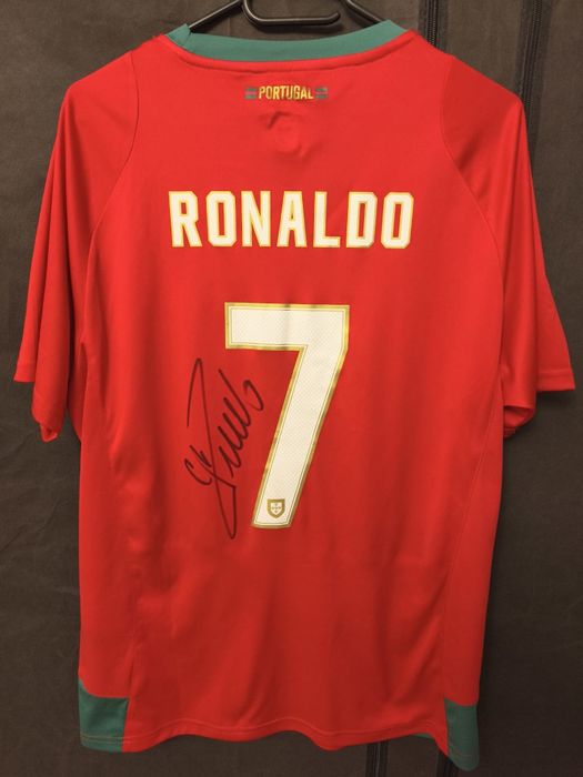 Tricou Cristiano Ronaldo autograf Portugalia