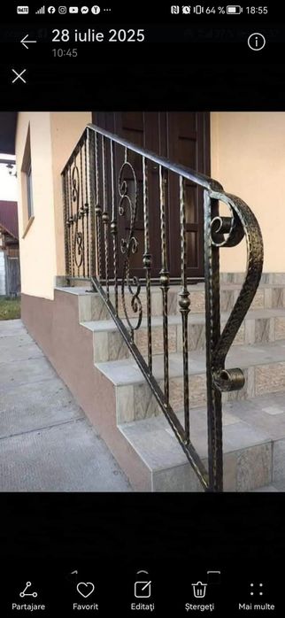 Executăm balustrade din fier forjat.