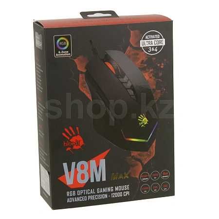 Мышь A4Tech Bloody V8M Max, Black, USB