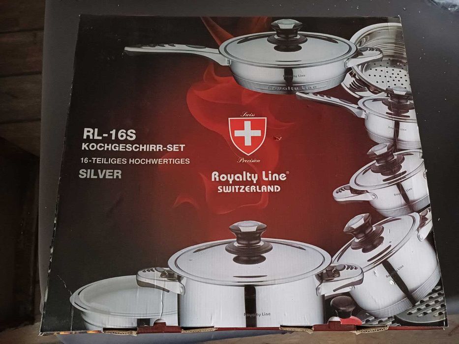 Луксозен комплект тенджери, тиган и др. Royalty Line Switzerland