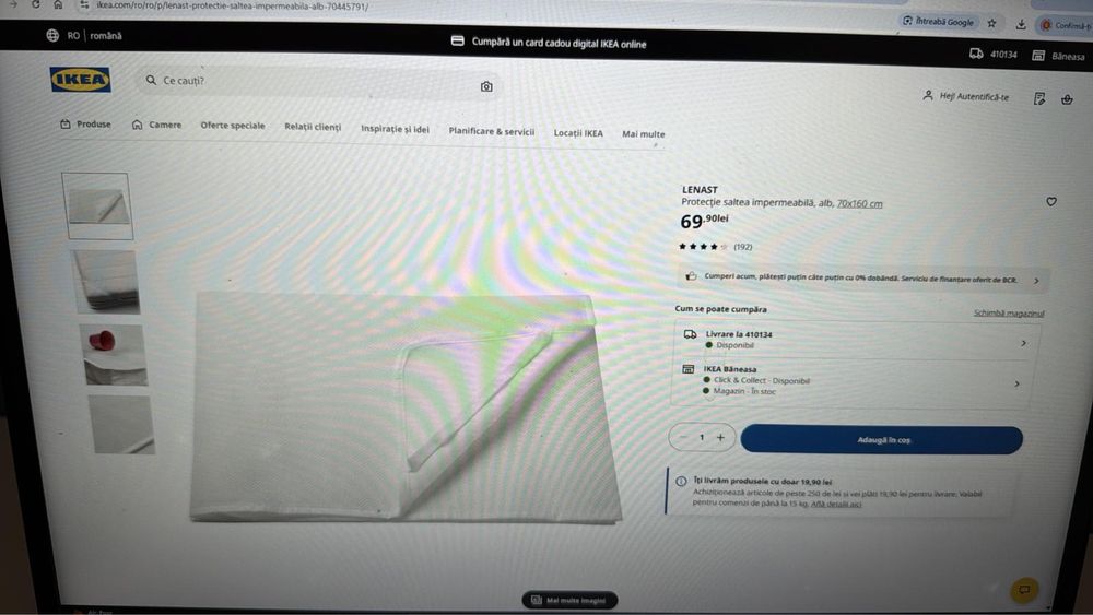 Pat pentru copii + saltea de spumă + protectie saltea spuma