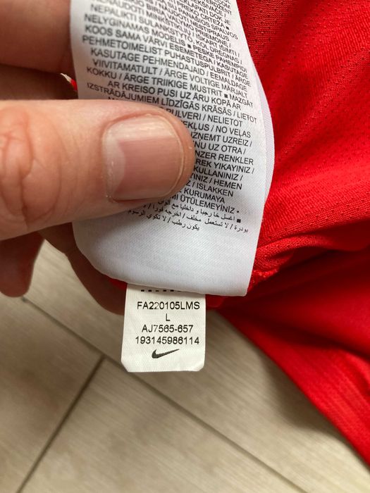 Найк Nike Running Dri Fit мъжка червена тениска размер L