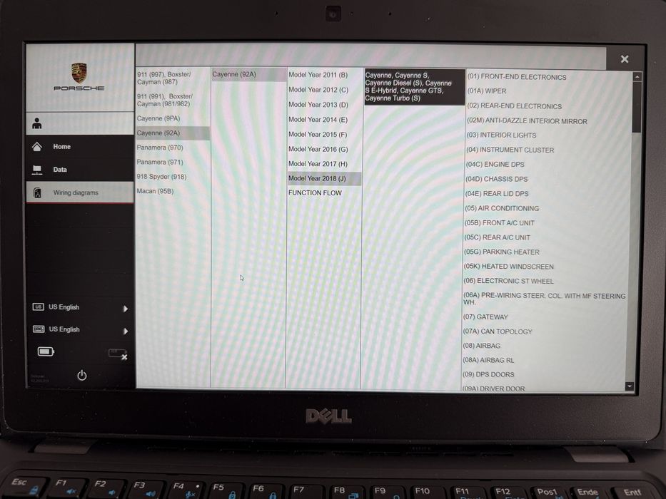 Tester/Diagnoza Porsche PIWIS 3 cu VNCI PT3G CANFD&DOIP+Dell 5280 i5