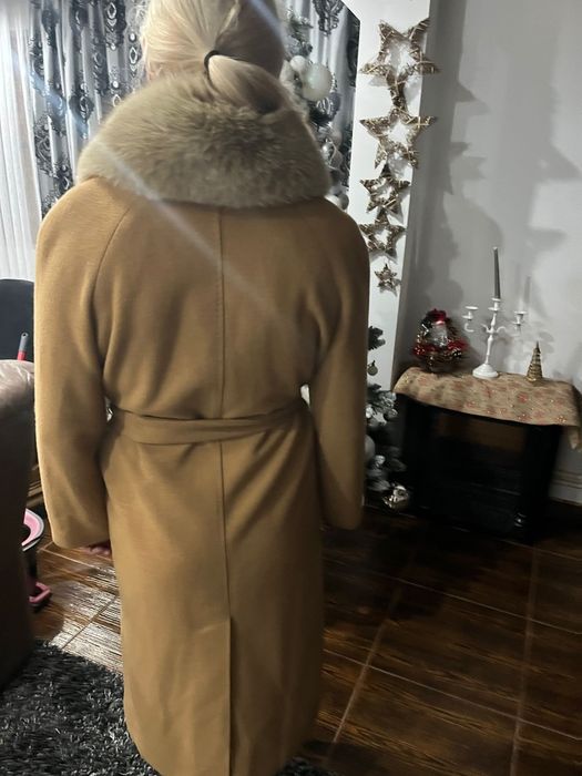 Palton damă cu blană naturală