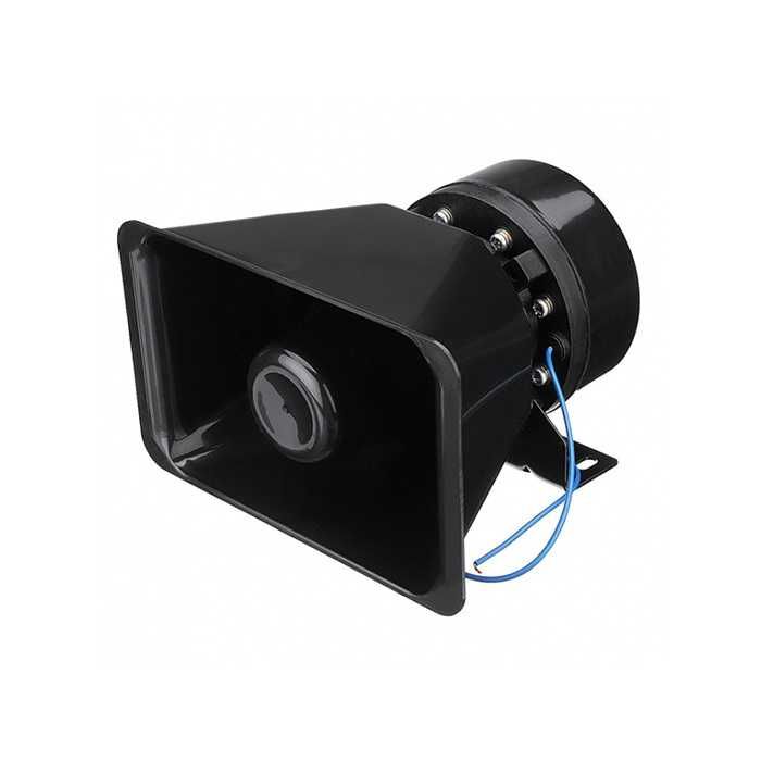 Сирена с микрофон 12V 100W 125db