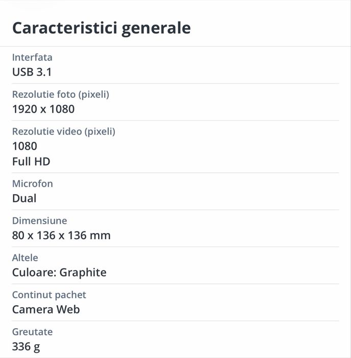 Camera web Logitech