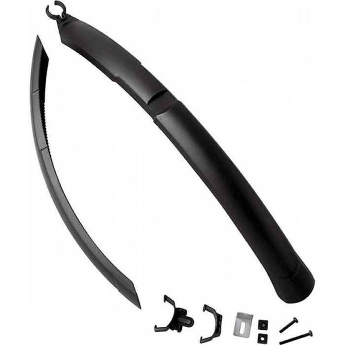 Комплект преден и заден калник за велосипед LAMPA 26"-28", PVC, Черен