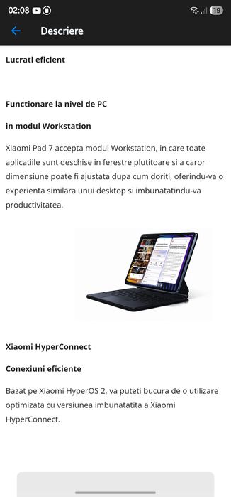 Xiaomi PAD 7 256 GB /8GB + 4 RAM/  SNAPDRAGON 7+/ 2.8GHz Octa Core / 3