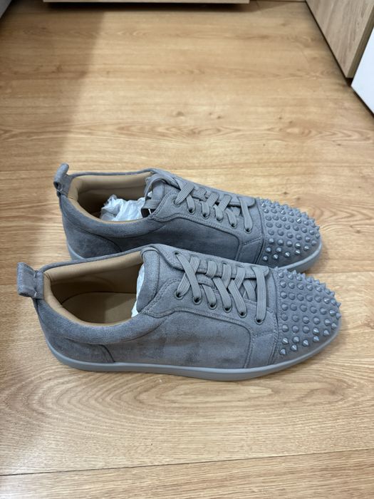 Christian Louboutin Louis Spikes 47 Номер Чисто Нови Сиви