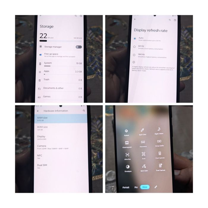 Motorola edge 20 128Gb/8Gb Fullbox la cutie+Accesorii
