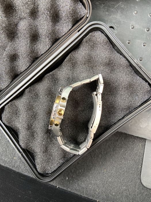 Ceas Fossil Argintiu cu auriu