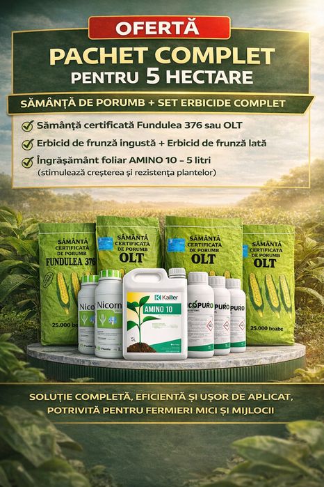 Pachet complet PORUMB pentru 5 HECTARE